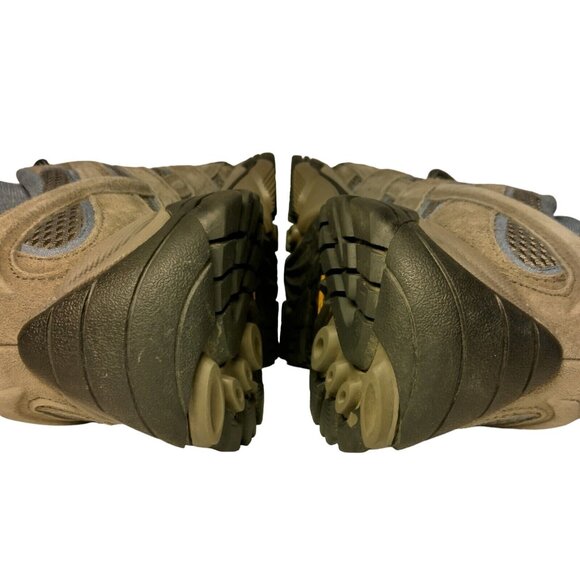 Merrell Moab Shoes Womens 7 Gray Blue Mesh Hiking Comfort Work Lace Up Vibram - Picture 14 of 16